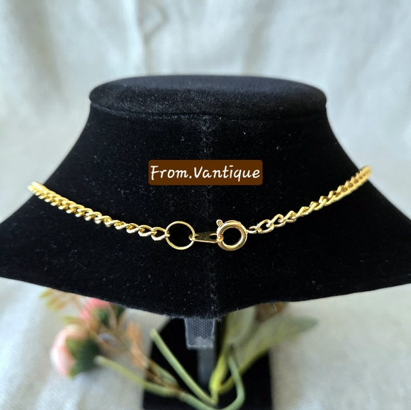 🦚🔵 Vintage Peacock Filigree Silver Necklace ⛓️ - Picture 4 of 4